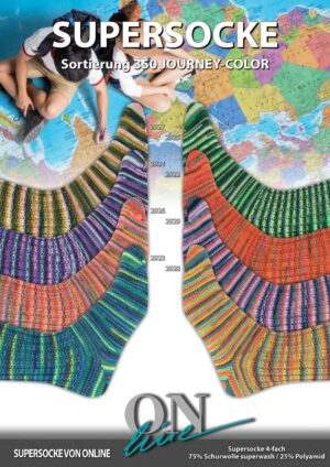 ONLine SUPERSOCKE 100 SORT.350 JOURNEY-COLOR