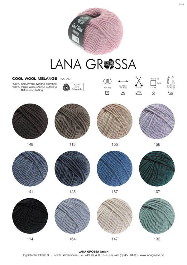 LANA GROSSA Mode mit Wolle Handels- und Vertriebs GmbH COOL WOOL MÉLANGE