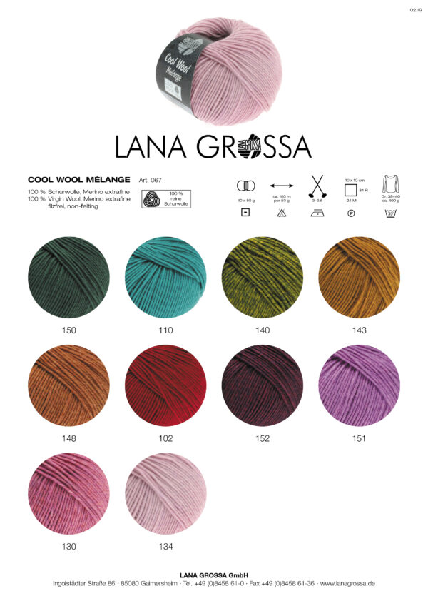 LANA GROSSA Mode mit Wolle Handels- und Vertriebs GmbH COOL WOOL MÉLANGE