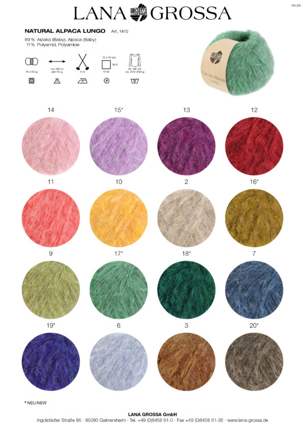 Lana Grossa NATURAL ALPACA LUNGO