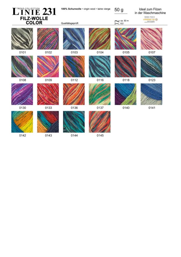 ONLine LINIE 231 FILZ - WOLLE COLOR
