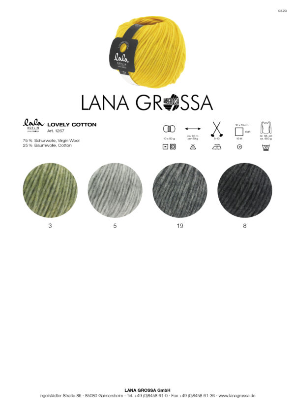 Lana Grossa lala BERLIN LOVELY COTTON