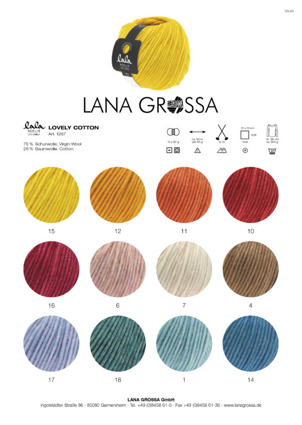 Lana Grossa lala BERLIN LOVELY COTTON