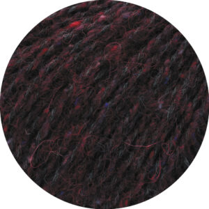 Dunkelrot/Schwarz meliert 6