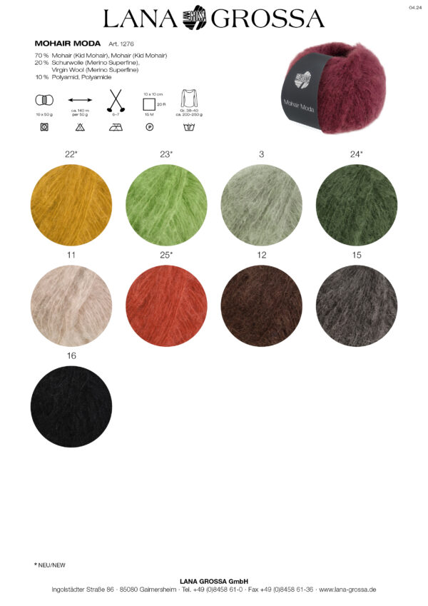 Lana Grossa MOHAIR MODA