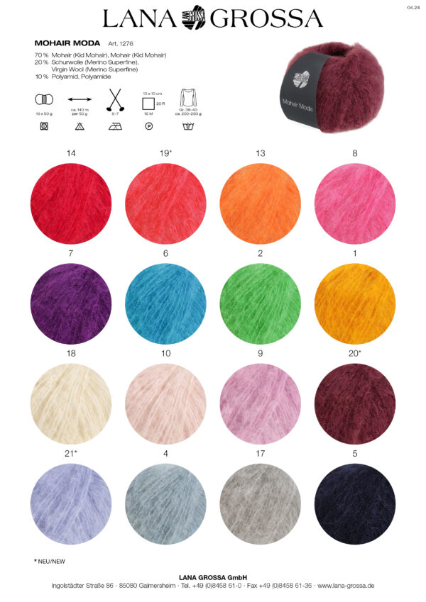 Lana Grossa MOHAIR MODA