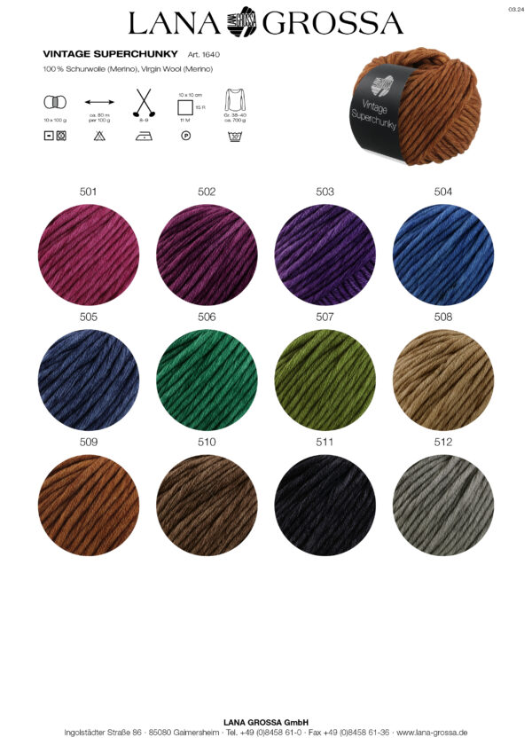 Lana Grossa VINTAGE SUPERCHUNKY