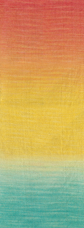15 Lachsrot/-orange/Gelb/Türkis