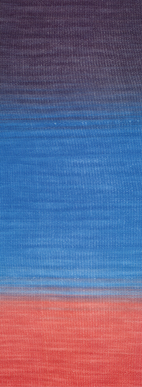 17 Dunkelgrauviolett/Azurblau/Lachsrot
