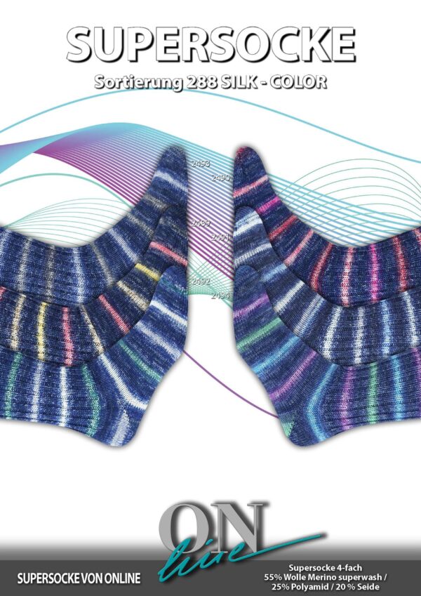 ONLine SUPERSOCKE 100 SORT.288 SILK COLOR