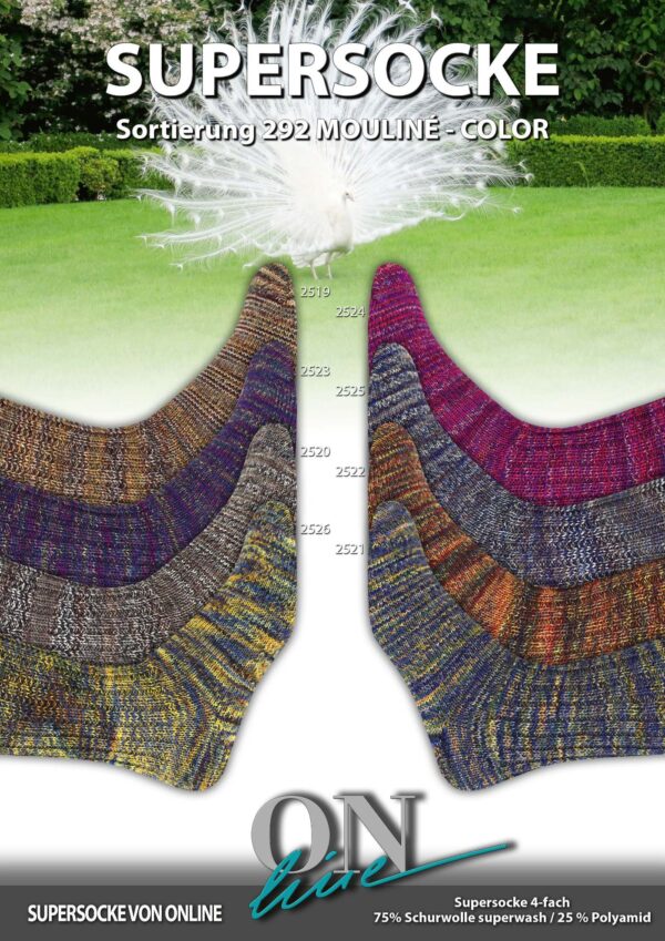 119303 ONLine SUPERSOCKE 100 SORT.292 MOULINÉ-COLOR