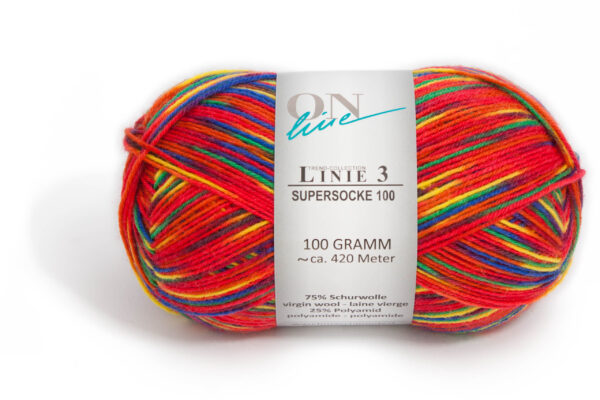 1100032 ONLine LINIE 3 SUPERSOCKE 100 COLOR