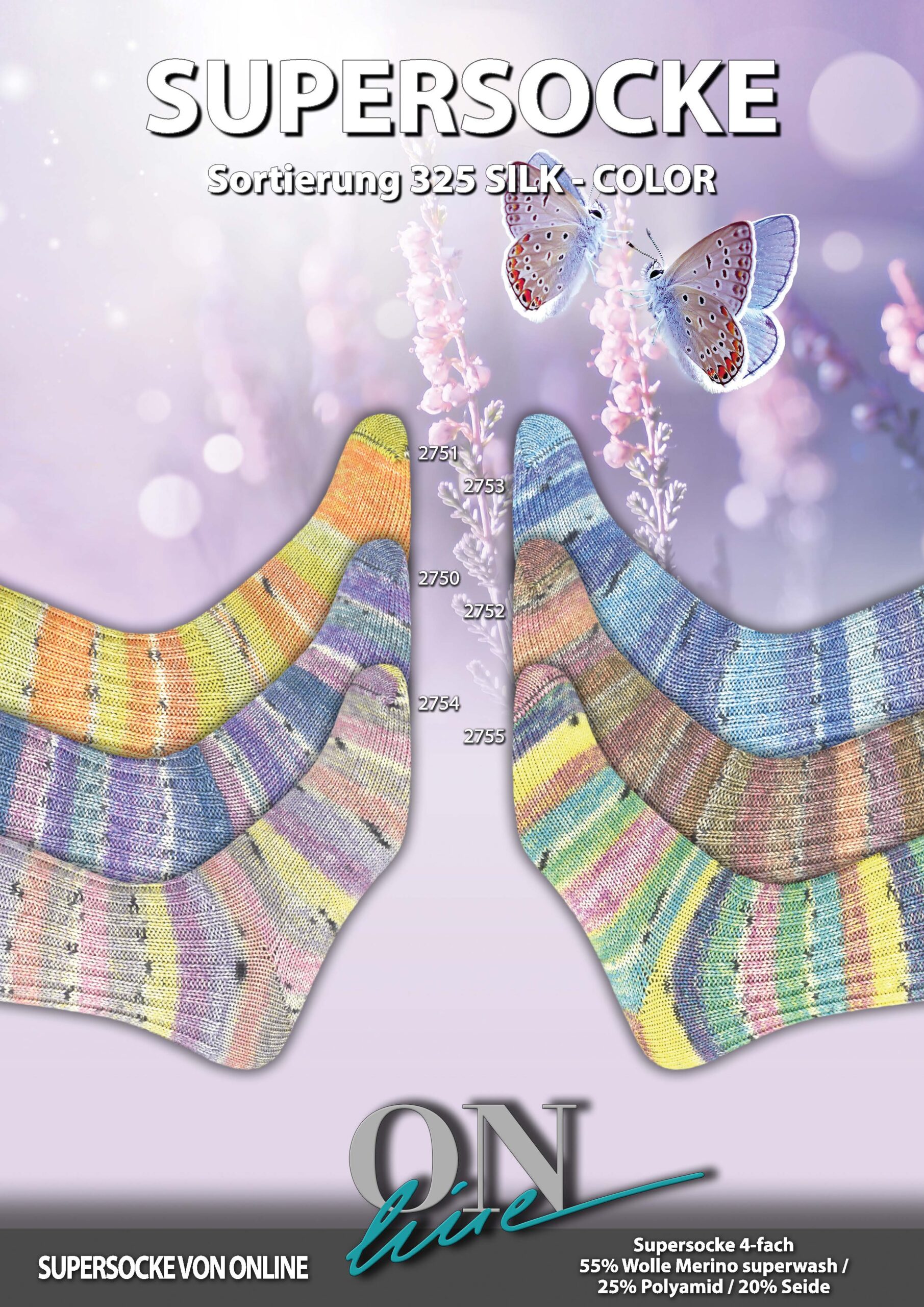 ONLine SUPERSOCKE 100 SORT.325 SILK-COLOR