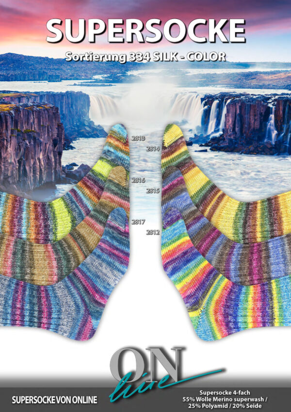 ONLine SUPERSOCKE 100 SORT.334 SILK-COLOR