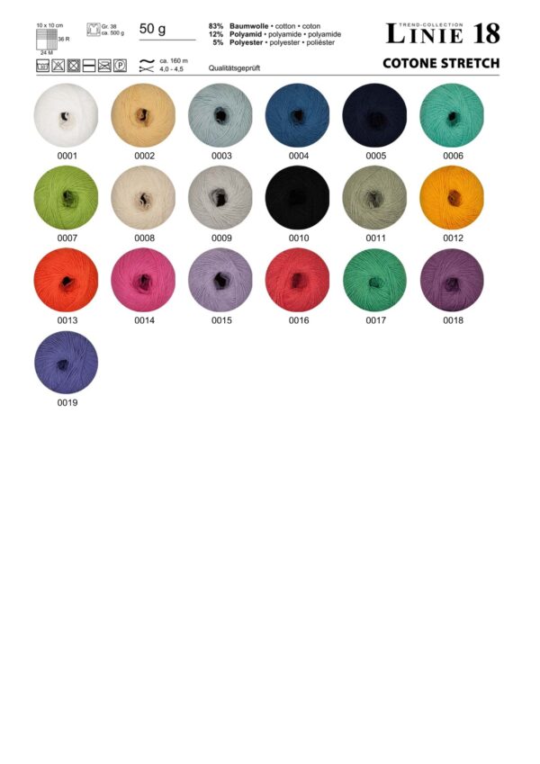 ONLine LINIE  18 COTONE STRETCH COLOR