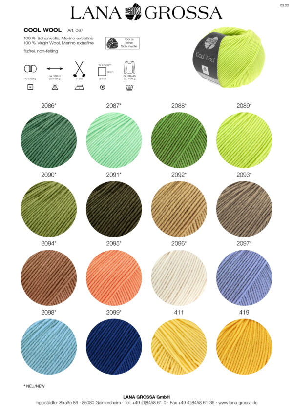hw2022-cool-wool-farbkarte-merinowolle-lana-grossa LANA GROSSA Mode mit Wolle Handels- und Vertriebs GmbH COOL WOOL