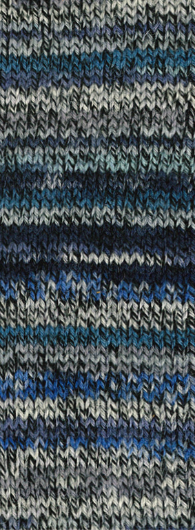 4651 Schwarz/Hell-/Mittel-/Dunkelgrau/Petrol/Mint/Blau