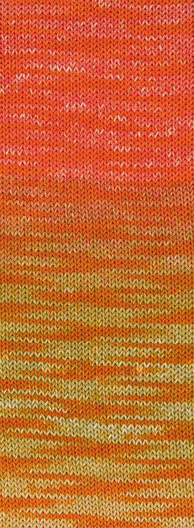 221 Orange/Lachsrosa/Beige/Hellgrün/Grünbeige