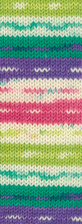 3446 Rohweiß/Jade/Petrol/Violett/Himbeer/Gelbgrün