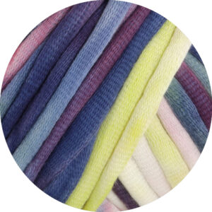 9 Ecru/Hell-/Zitrusgelb/Jeans-/Graublau/Dunkel-/Antikviolett/Graugrün