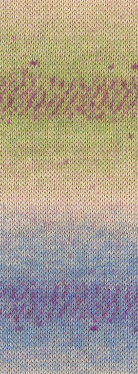 2204 Kiwi/Beere/Sandbeige/Grau-/Taubenblau/ Rotviolett