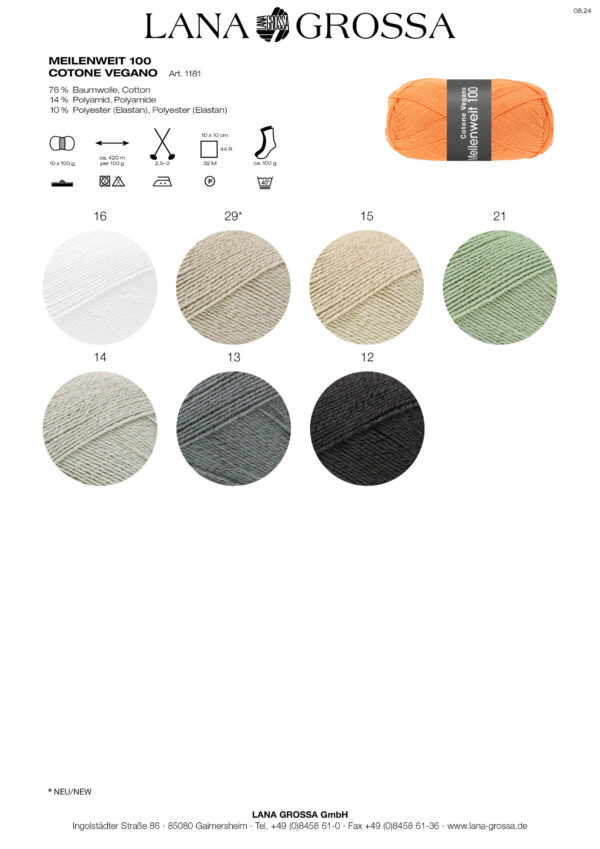fs2025-meilenweit-100-cotone-vegano-farbkarte-lana-grossa2 LANA GROSSA Mode mit Wolle Handels- und Vertriebs GmbH MEILENWEIT 100 COTONE VEGANO