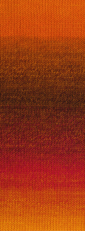 457 Terrakotta/Schoko-/Dunkelbraun/Tonrot/Rotorange/ Dottergelb/Orange