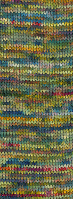 110 Oliv/Petrol/Weißgrün/Rotviolett/Orange bunt