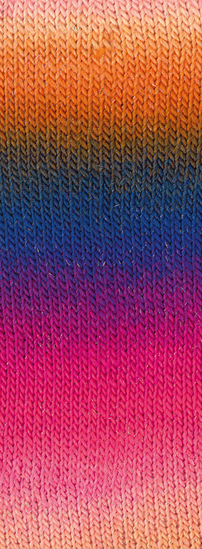 7619 Lachs/Orange/Dunkelbraun/Marine/Rotviolett/ Fuchsia/Pink