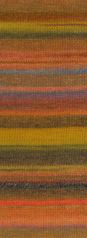 244 Orange/Nougat/Ocker/Graublau/Hell-/Dunkel-/ Rotbraun/Koralle